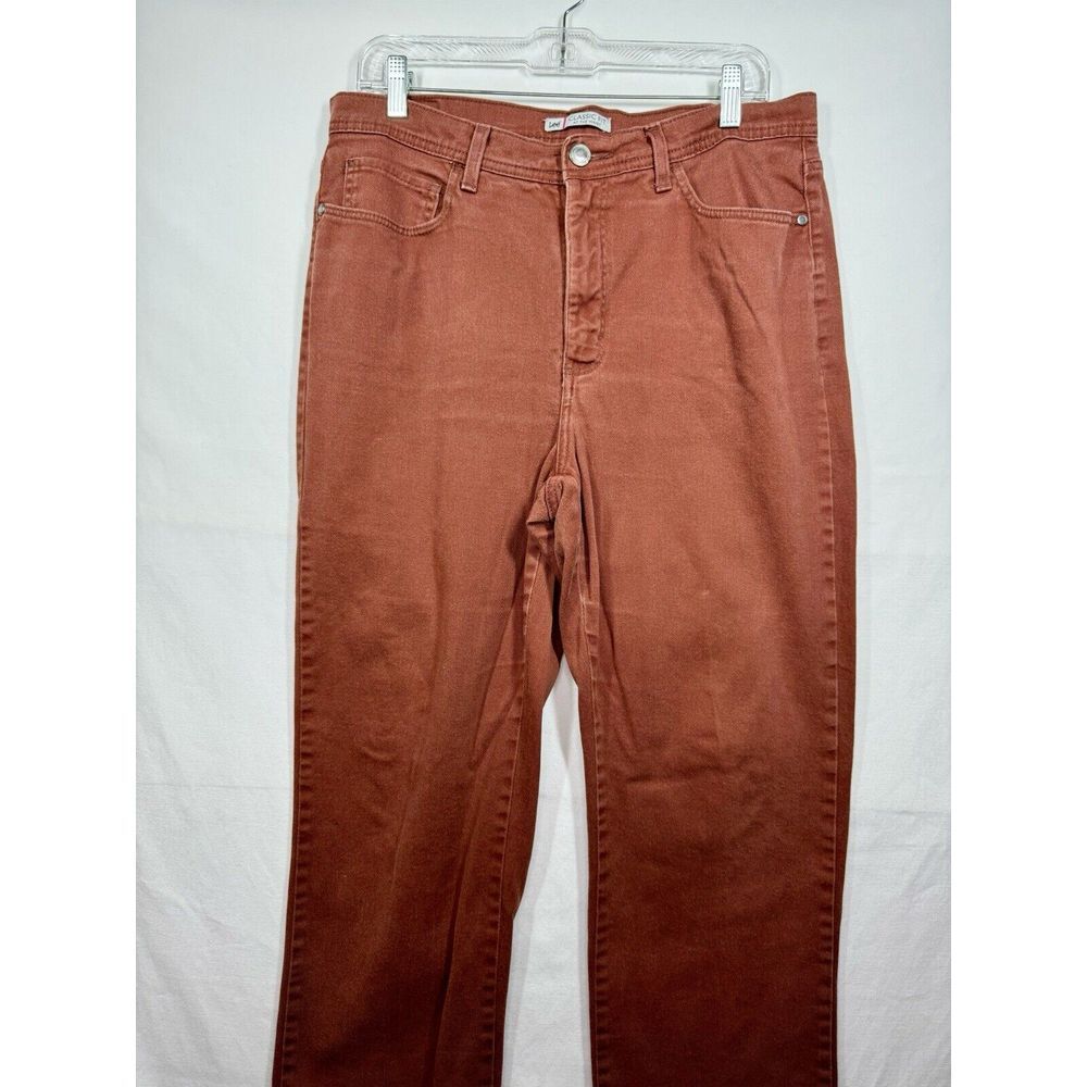 Lee Classic Fit Women's Burnt Orange‎ 5 Pocket Jeans Size 12